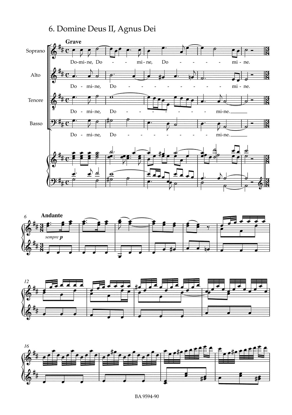 Missa Divi Xaverii ZWV 12 - ZELENKA - Partition - Chœur