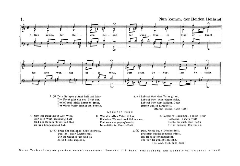 Choralsätze zum Orgelbüchlein - BACH - Partition - Chœur