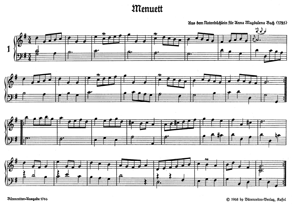 Die kleinen Klavierstücke - BACH - Partition - Piano
