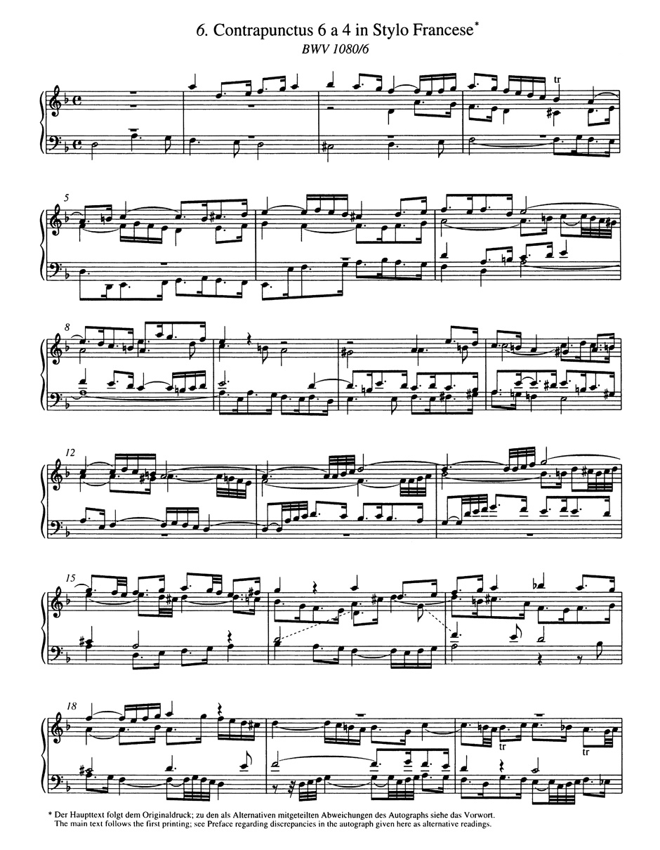 Die Kunst Der Fuge BWV 1080 - BACH - Partition - Piano