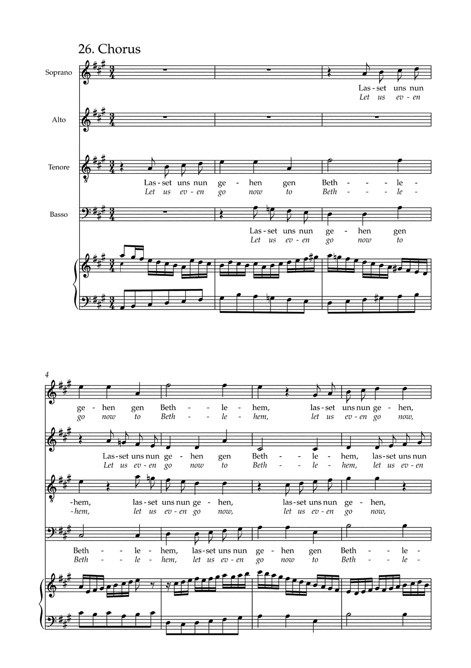 Oratorio de Noël - Choeur - BACH - Partition - Chœur