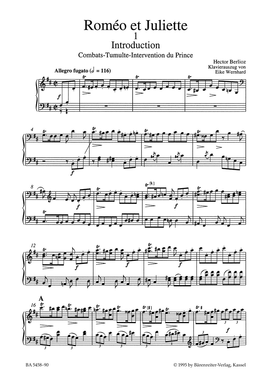 Roméo et Juliette - BERLIOZ - Partition - Opéras
