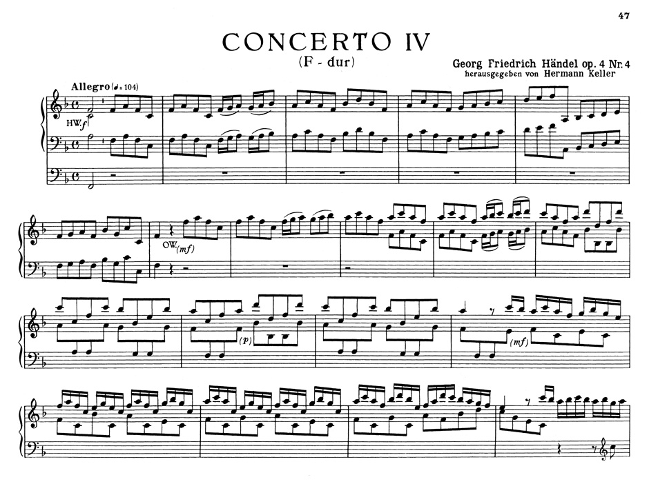 Concertos Opus 4 Volume 2 - HAENDEL - Partition - Orgue