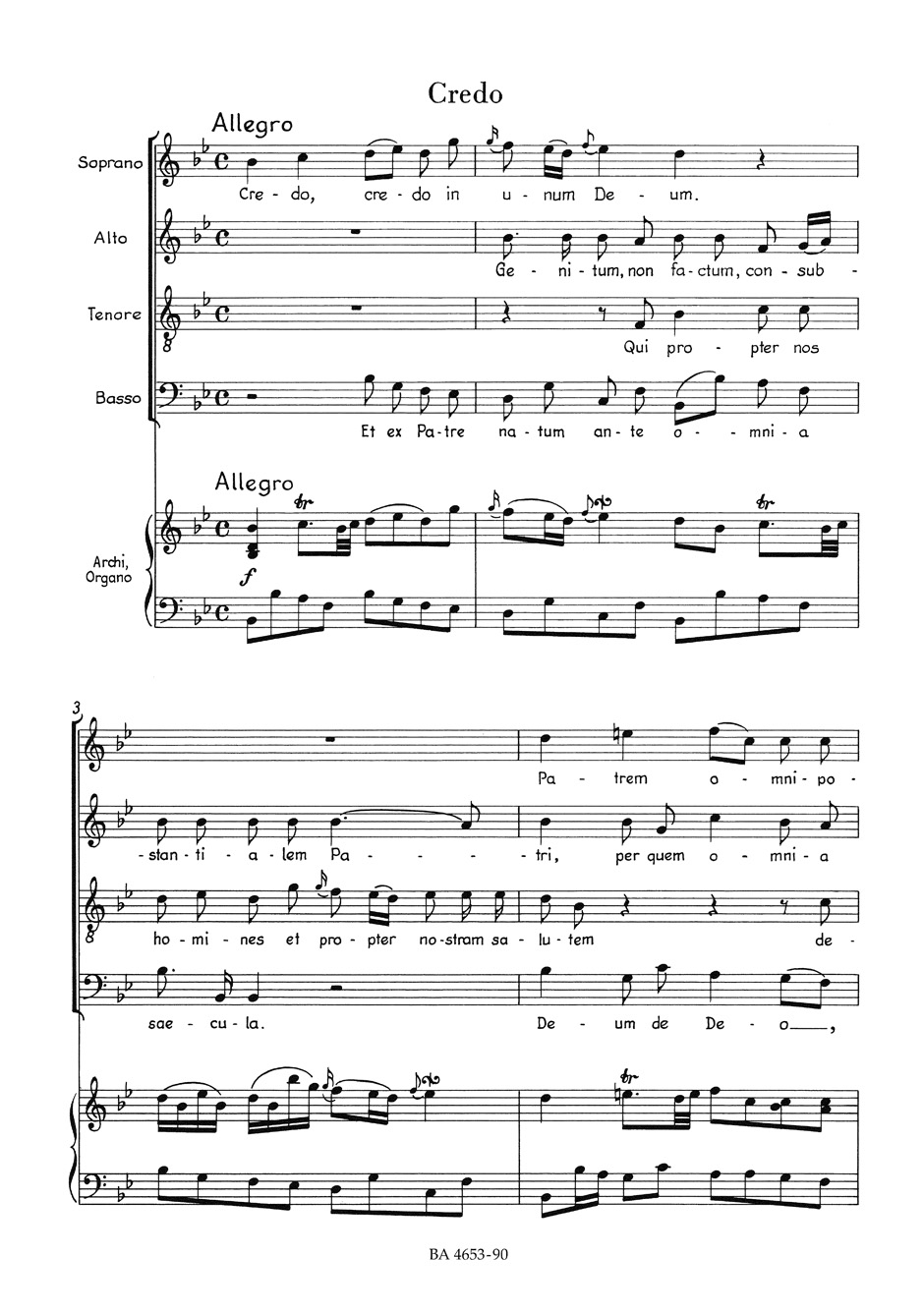 Missa Brevis Sancti Joannis de Deo - Choeur - HAYDN - Partition