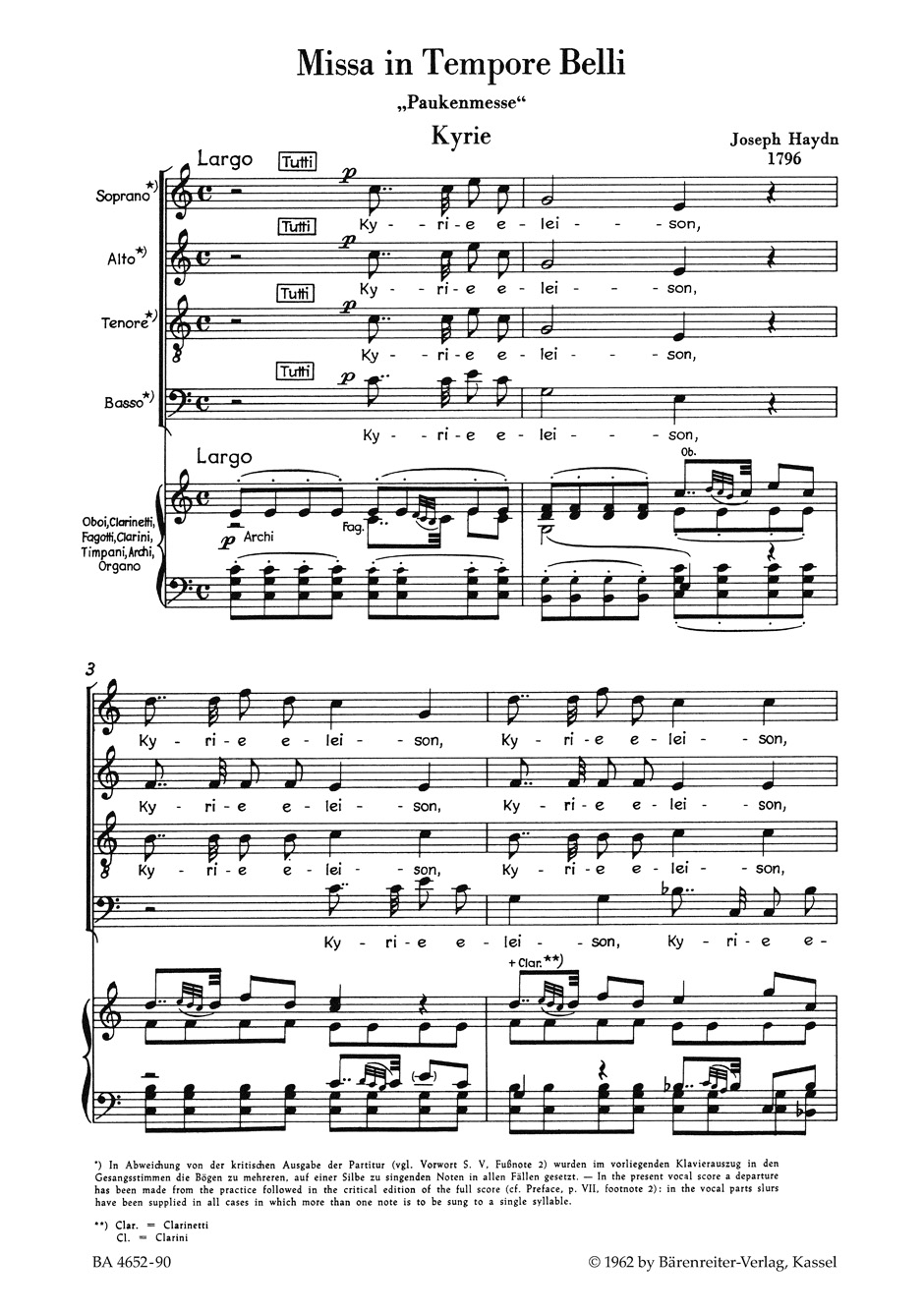 Missa in tempore belli 