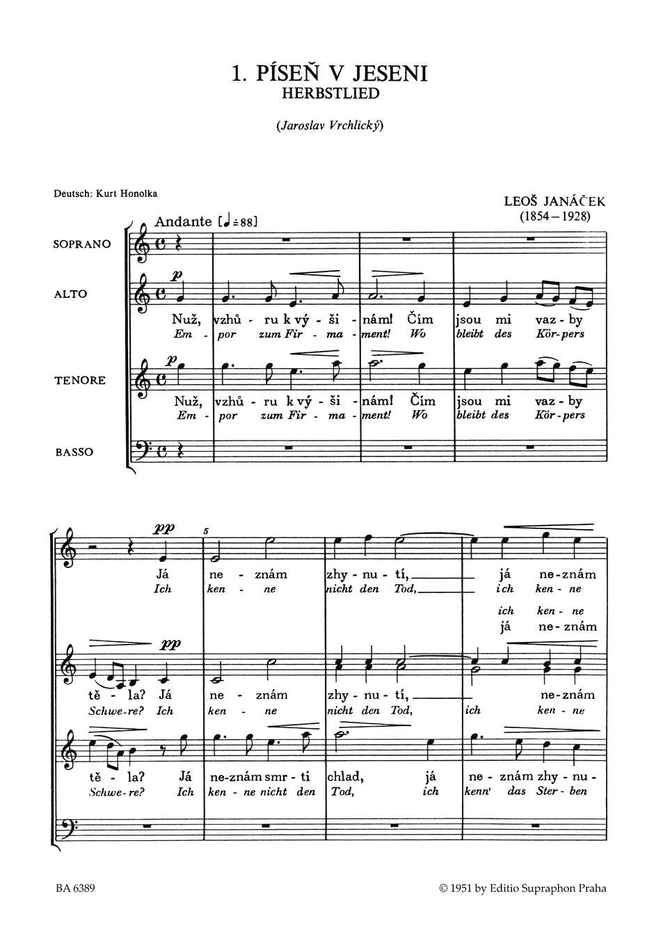 3 Gemischte Chöre - JANACEK - Partition - Chœur