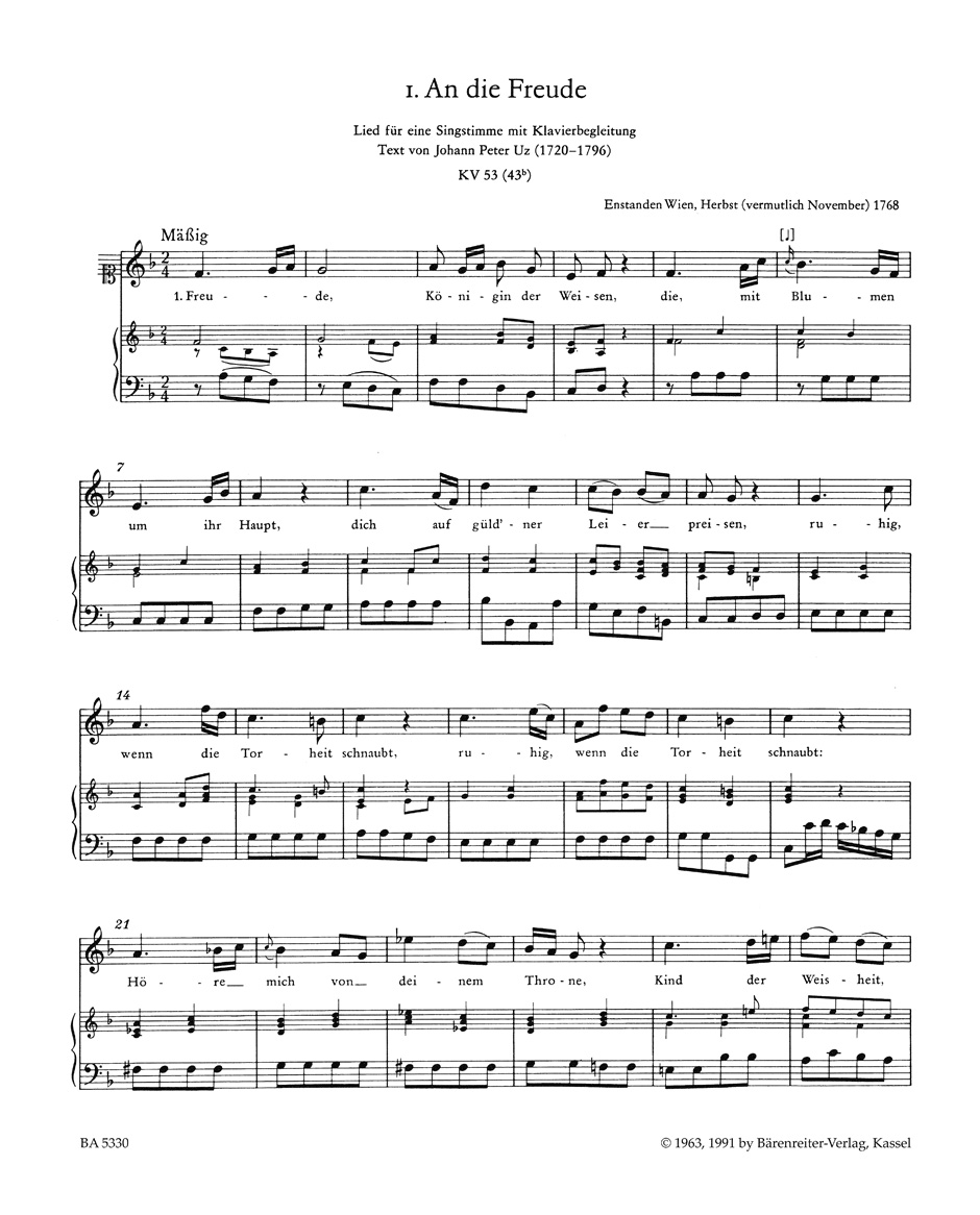 Sämtliche Lieder. Voix Haute. - MOZART - Partition - Mélodies