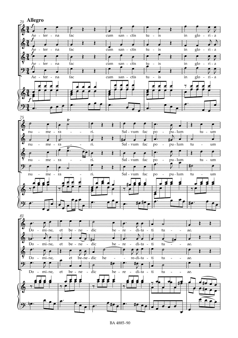 Te Deum Laudamus KV141 - MOZART - Partition - Chœur