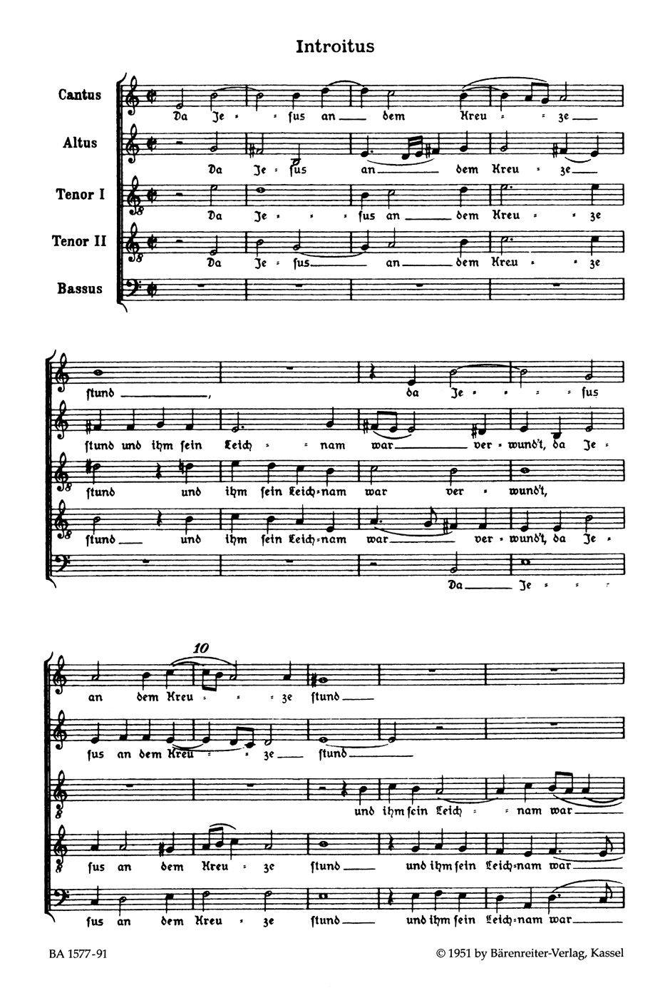 Die 7 Worte Jesu Christi Am Kreuz Swv 478. Choeur seul - SCHUTZ