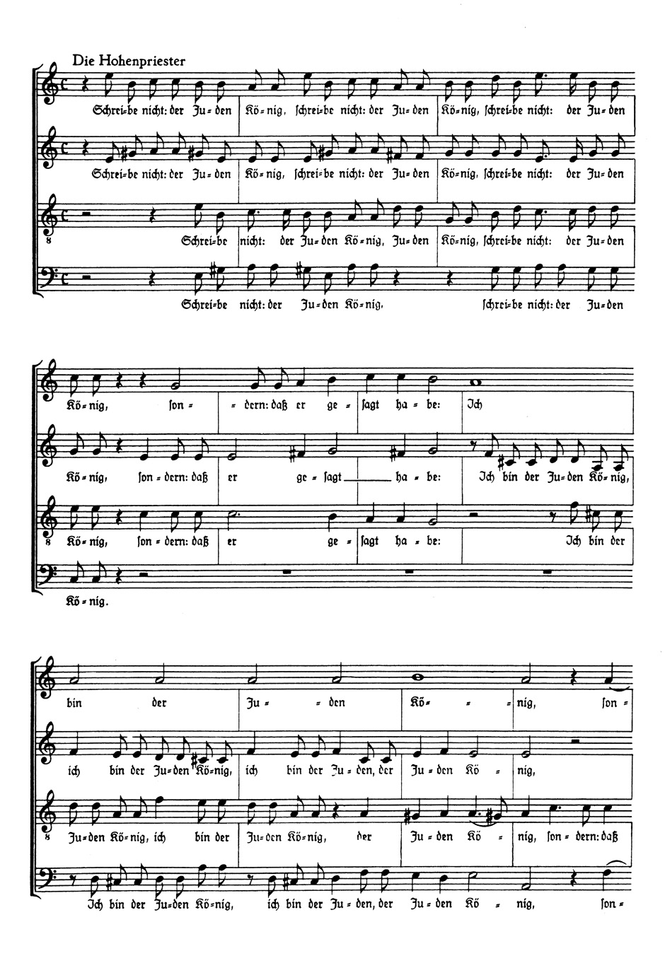 Johannes-Passion Swv 481 - SCHUTZ - Partition - Chœur