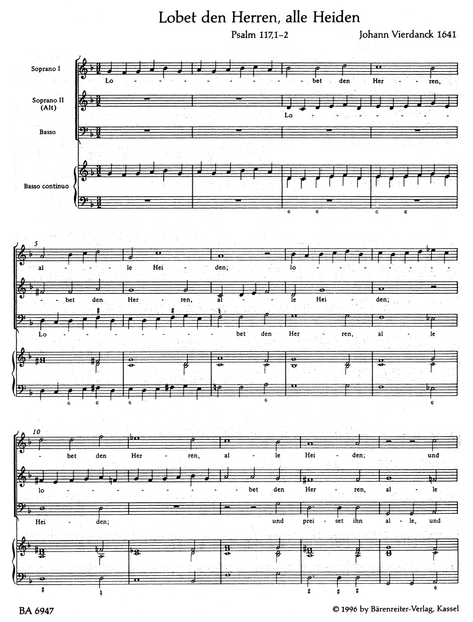 3 Geistliche Konzerte - Johann Vierdanck - Partition
