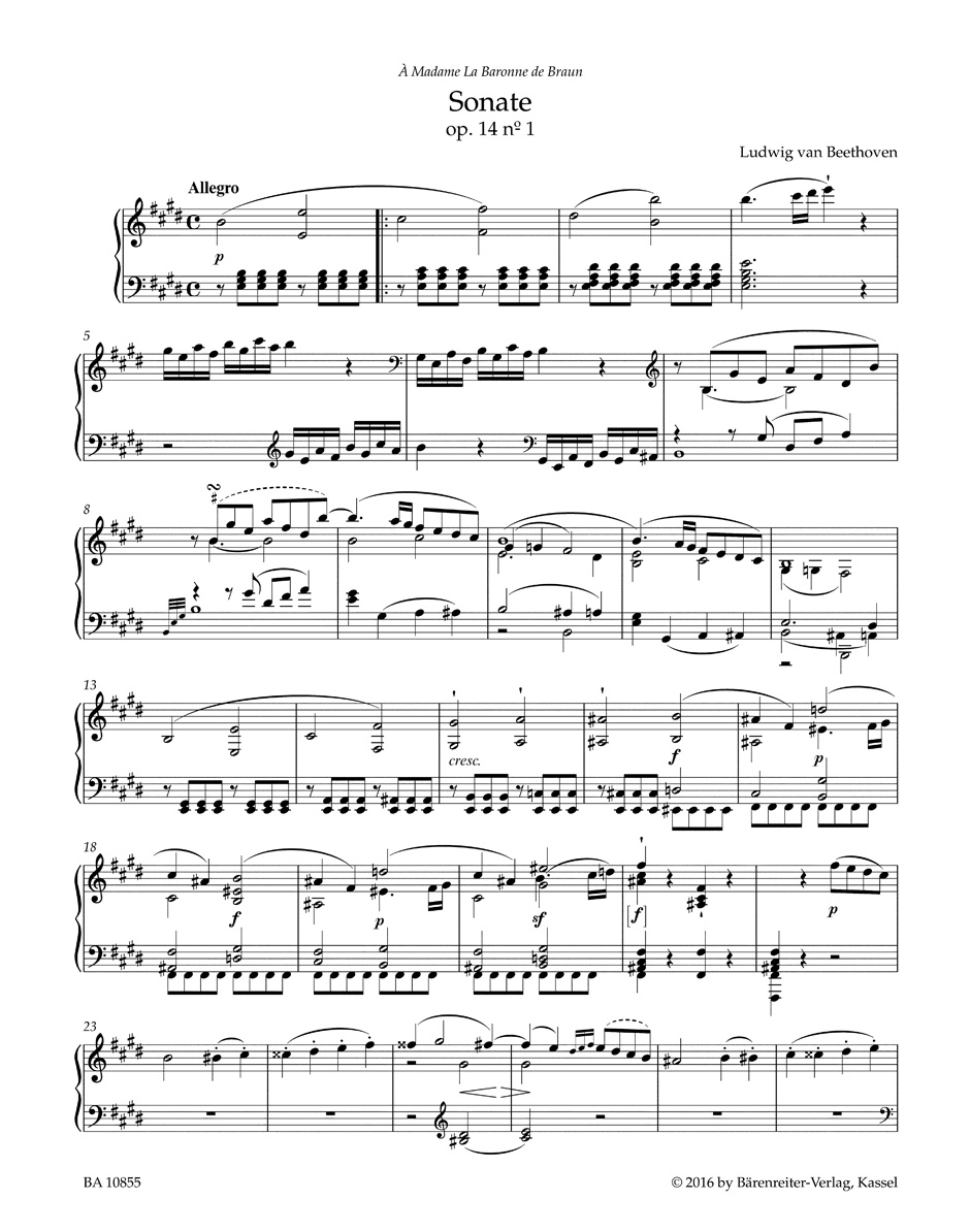 2 Sonates Opus 14 - BEETHOVEN - Partition - Piano