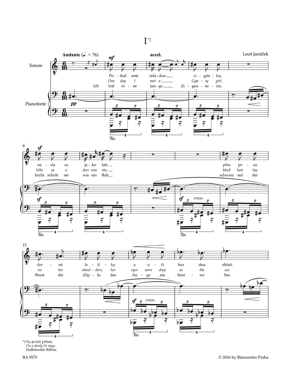 Le Journal d'un disparu - JANACEK - Partition - Chœur