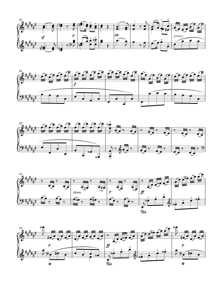 Sonate pour Piano n° 24 fa dièse majeur Opus 78 - BEETHOVEN