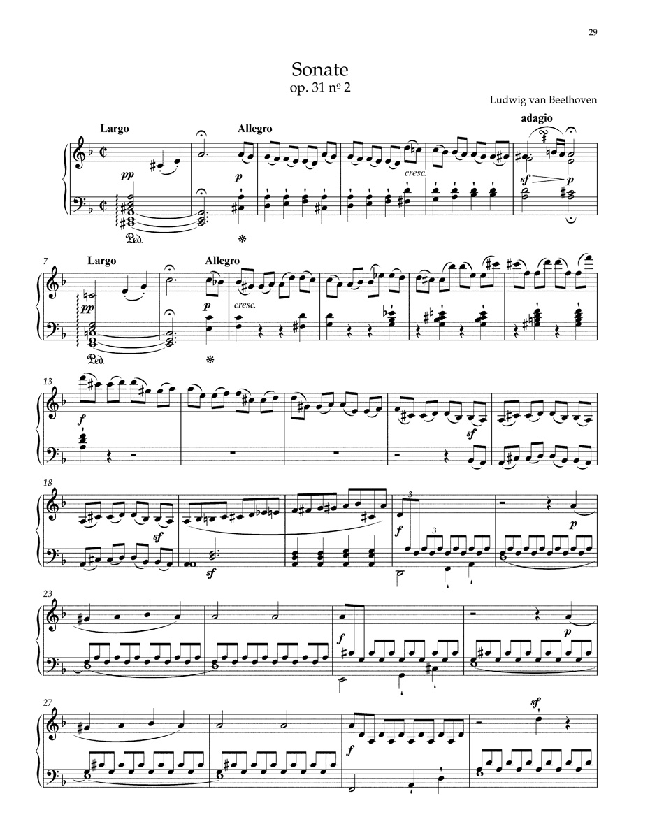 3 Sonates pour Piano Op.31 - BEETHOVEN - Partition - Piano
