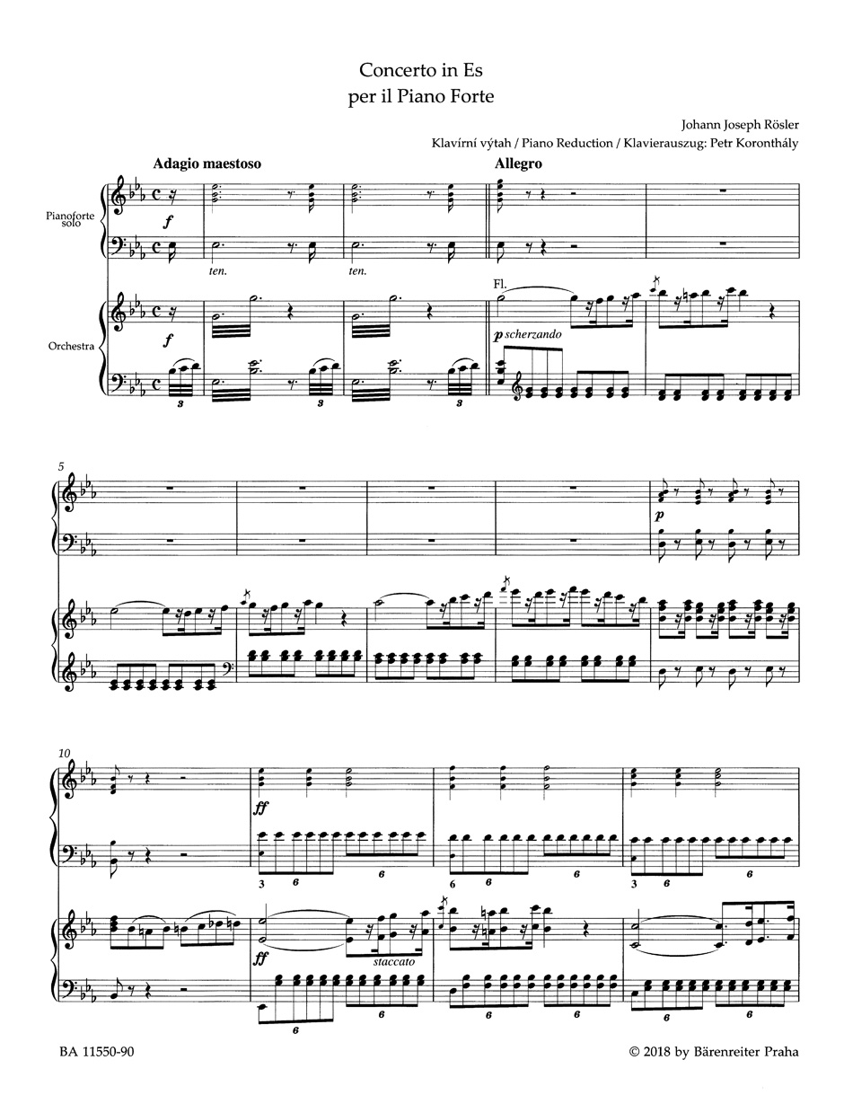 Concerto n° 2 pour Pianoforte en mi bémol majeur