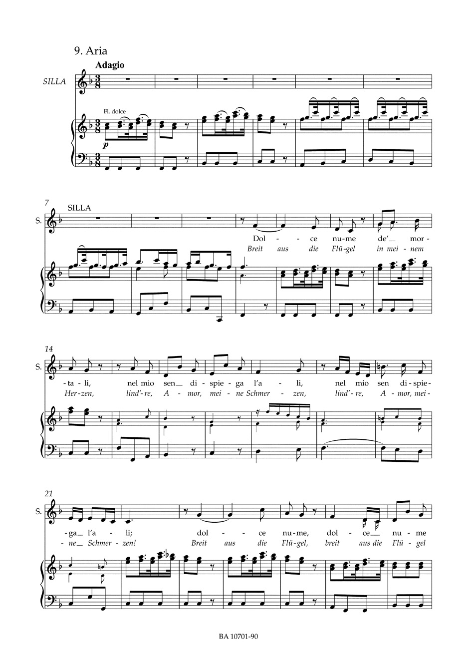 Lucio Cornelio Silla Hwv 10 - HAENDEL - Partition - Opéras