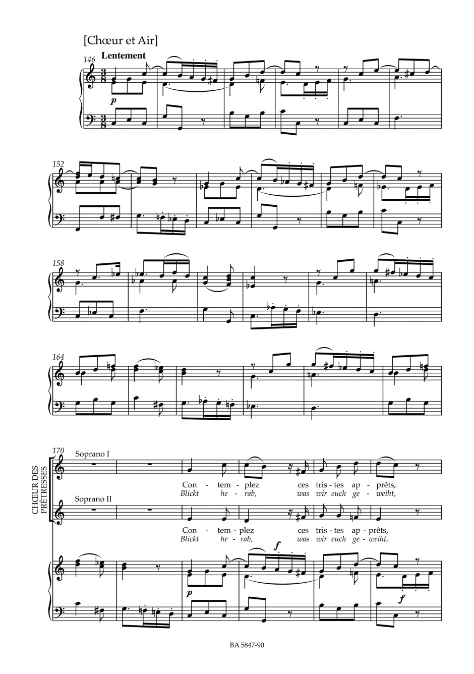 Iphigénie en Tauride. - GLUCK - Partition - Opéras