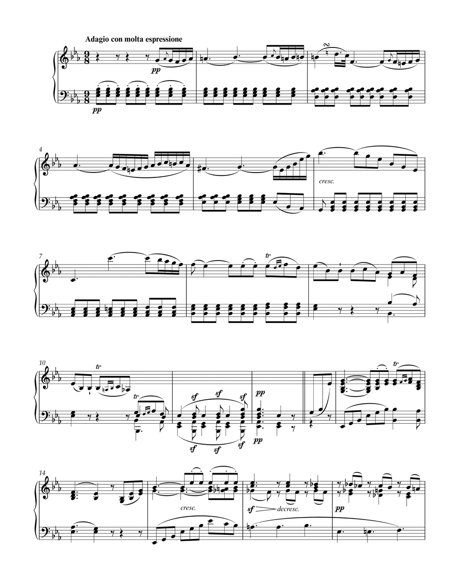 Sonate Pour Piano n° 11 en Si bémol Majeur Op. 22 - BEETHOVEN