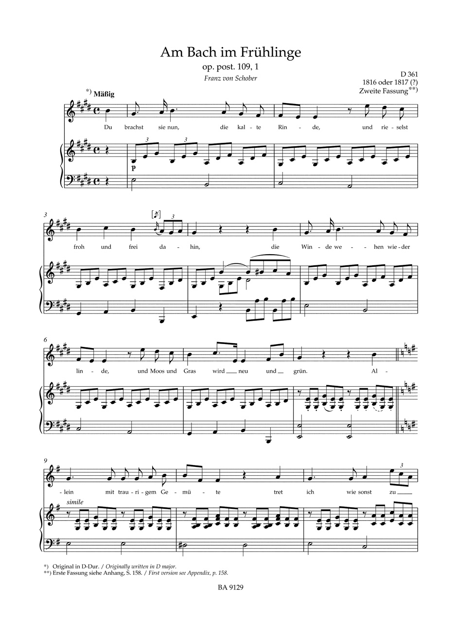 Lieder. Volume 9. Voix Moyenne - SCHUBERT - Partition - Mélodies