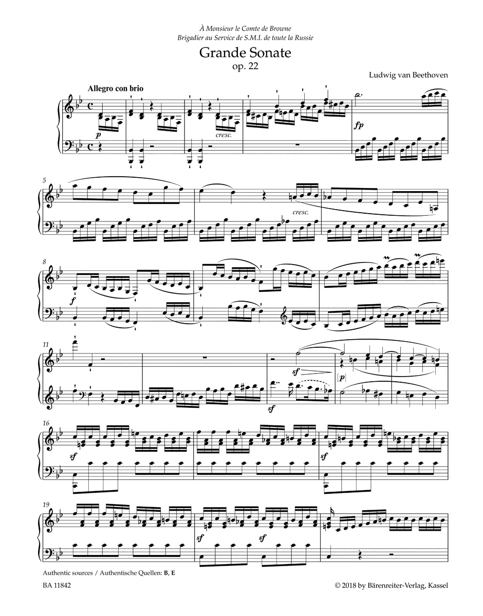 Intégrale des Sonates pour piano. 3 Volumes - BEETHOVEN - Partition