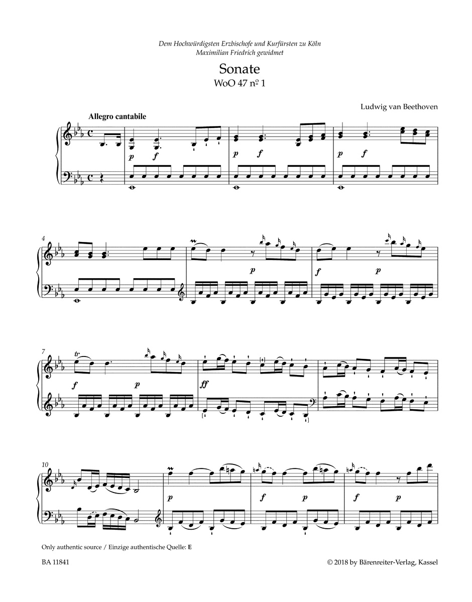 Sonates pour Piano - Volume 1 - BEETHOVEN - Partition - Piano