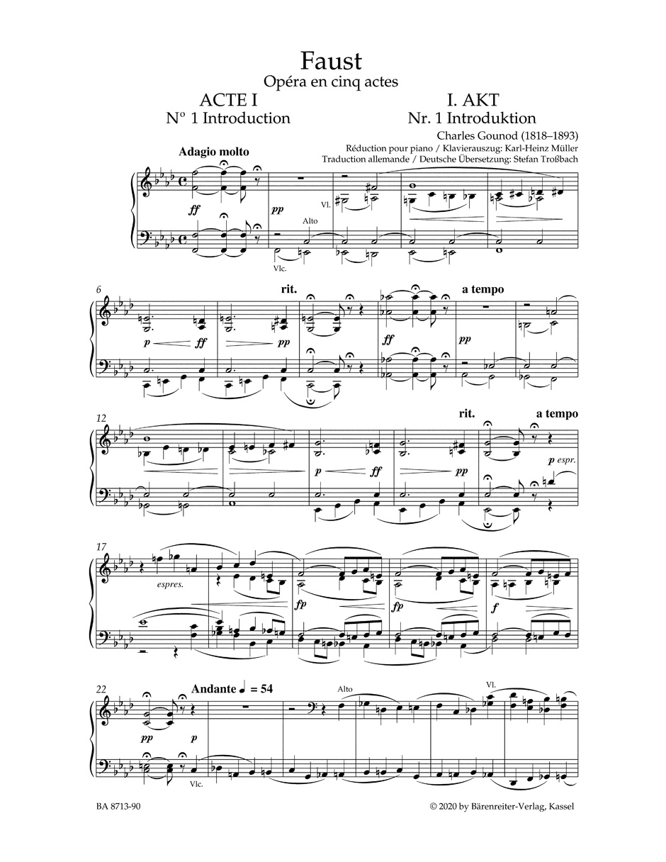 Faust - GOUNOD - Partition - Opéras