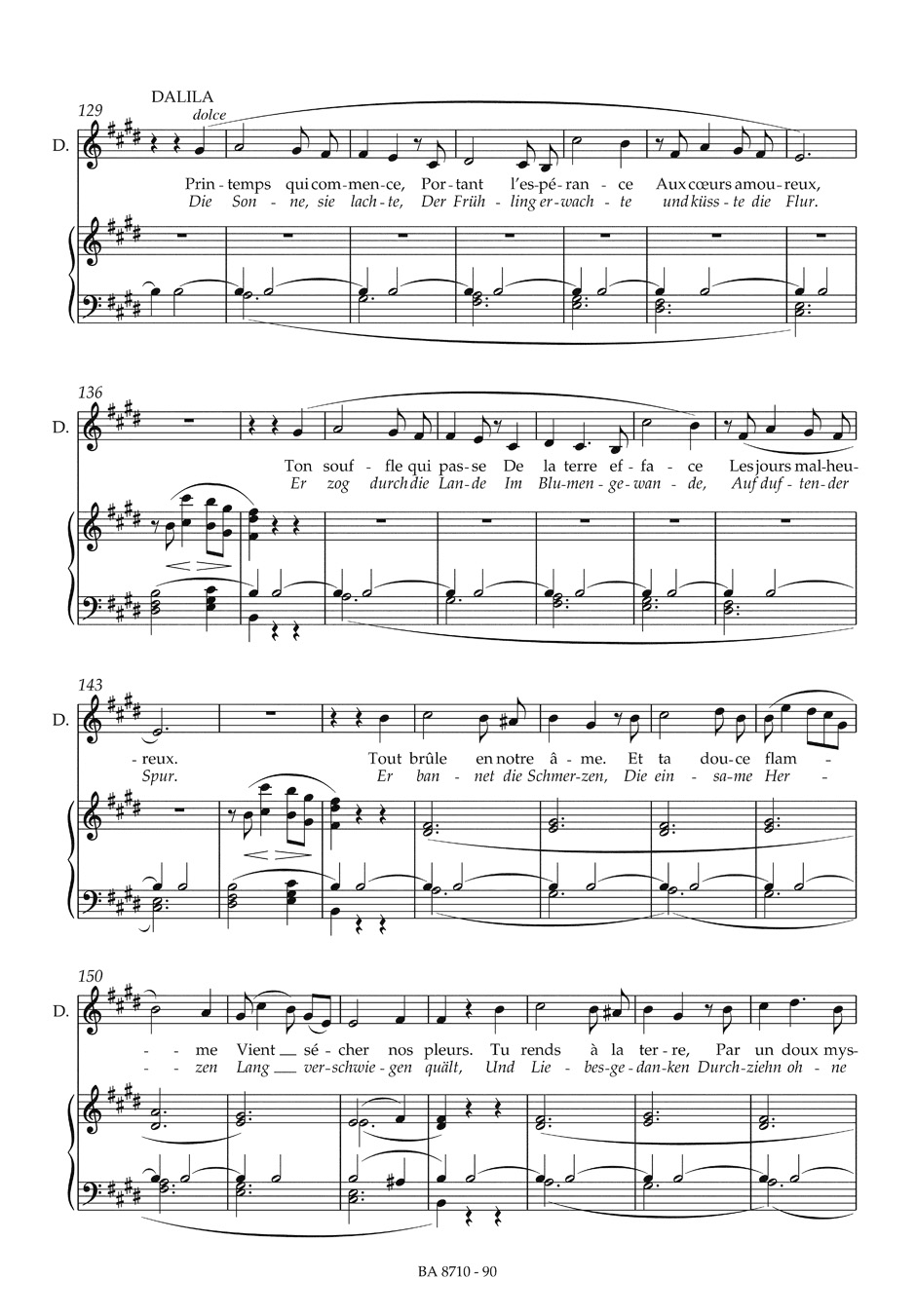 Samson et Dalila - SAINT-SAENS - Partition - Opéras
