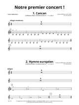 Notre premier concert ! - Partition