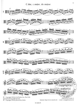 Le Système des Gammes - Alto - Carl Flesch - Partition - Alto