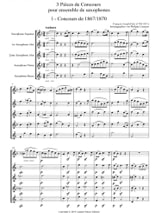 3 Morceaux de Concours - François-Joseph Fétis - Partition - Saxophone
