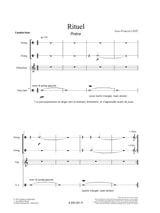 Rituel - Jean-François Lézé - Partition - Ensemble de percussions