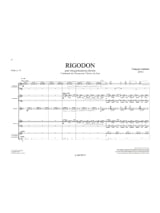 Rigodon - François Narboni - Partition - Ensemble de percussions