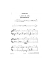 Lames de Sons - Christian Siterre - Partition - Vibraphone