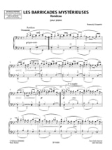 Les Barricades Mystérieuses - COUPERIN - Partition - Piano