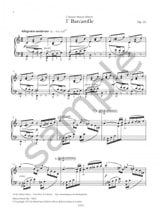 Barcarolles - FAURÉ - Partition - Piano