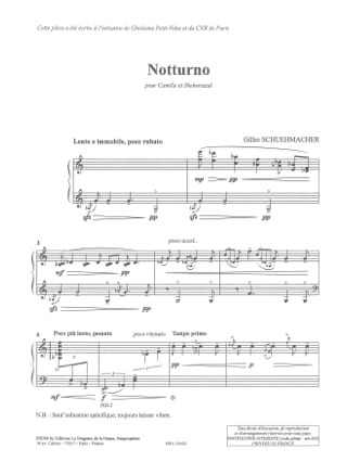 Notturno, Microludes et deux inventions - GIlles Schuehmacher