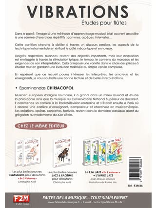 Vibrations - Etudes pour flûtes - Epaminondas Chiriacopol - Partition
