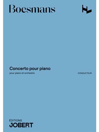 Concerto pour Piano et Orchestre - Philippe Boesmans - Partition