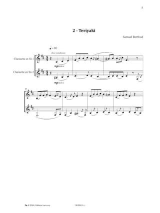 Klezmer Clarinet Duets - Samuel Berthod - Partition - Clarinette