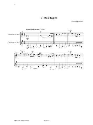 Klezmer Clarinet Duets - Samuel Berthod - Partition - Clarinette