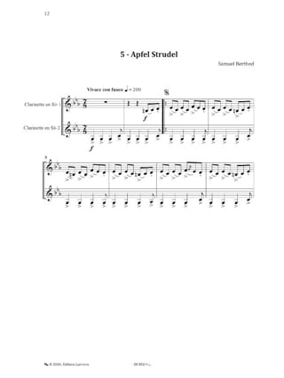 Klezmer Clarinet Duets - Samuel Berthod - Partition - Clarinette