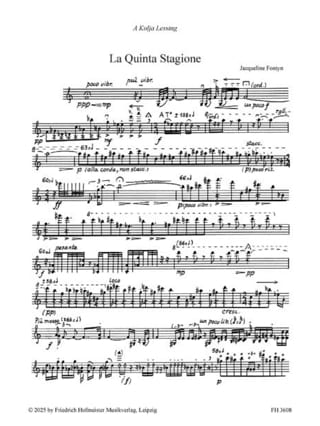 La Quinta Stagione - Jacqueline Fontyn - Partition - Violon
