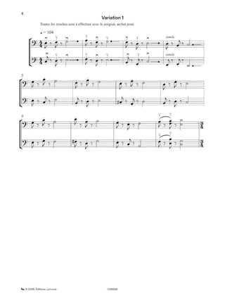 Jeux d'archet - 2 Violoncelles - Frédéric Borsarello - Partition