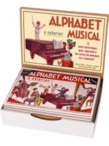 Alphabet musical à colorier - Jeu musical pour enfant - Accessoire