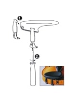 Mentonnière pour VIOLON WITTNER taille 3/4 - Mentonnière pour Violon