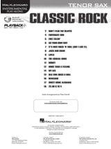 Classic Rock - Saxophone Ténor - Partition - Saxophone