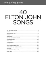 40 Elton John Songs - Elton John - Partition - Pop / Rock