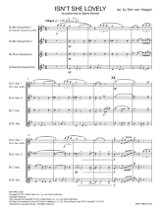 Isn't She Lovely - Quatuor de Saxophones - Stevie Wonder - Partition