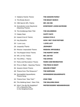 Favorite TV Themes - Big Note Piano - Partition - Musique de film